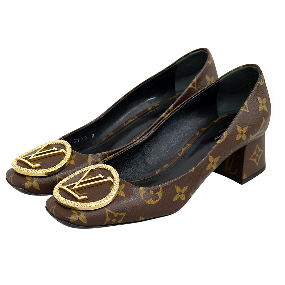 LOUIS VUITTON ルイヴィトン モノグラム マドレーヌライン パンプス シューズ レディース 37 18年製 シューズ