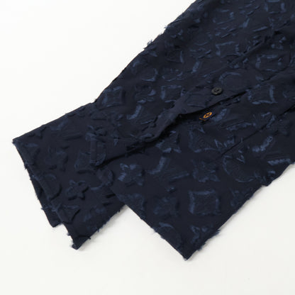 LOUIS VUITTON ルイヴィトン 【美品/国内正規/23年製】RW232W XEY FPBL06 シルク混 リバースモノグラムフェイルクーペシャツ トップス