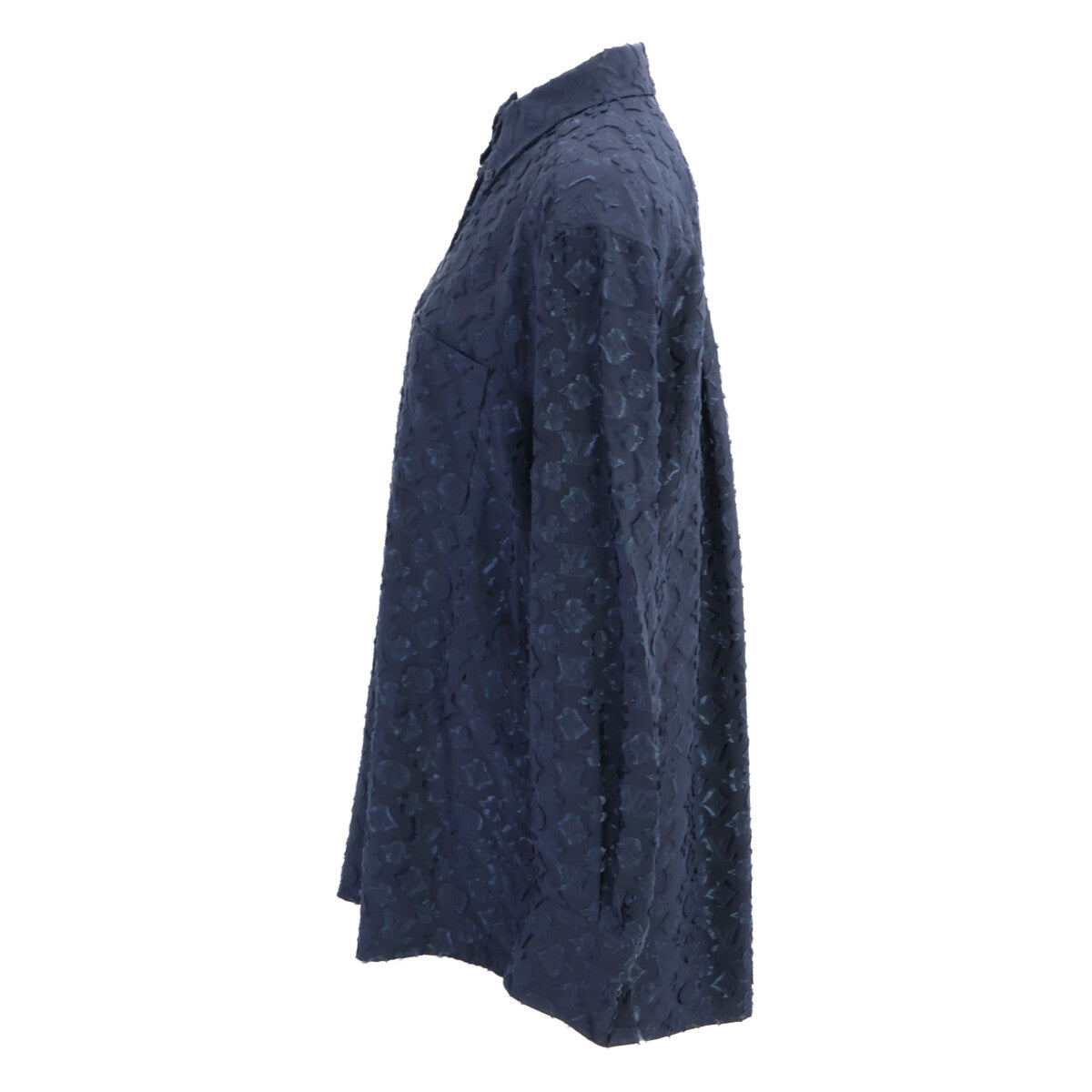 LOUIS VUITTON ルイヴィトン 【美品/国内正規/23年製】RW232W XEY FPBL06 シルク混 リバースモノグラムフェイルクーペシャツ トップス