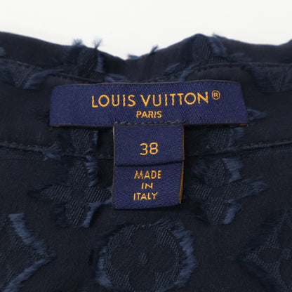 LOUIS VUITTON ルイヴィトン 【美品/国内正規/23年製】RW232W XEY FPBL06 シルク混 リバースモノグラムフェイルクーペシャツ トップス