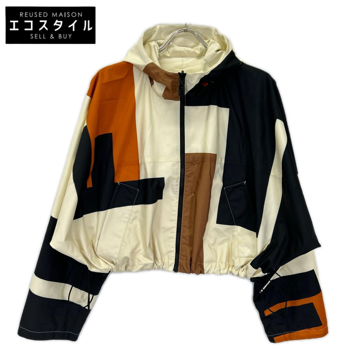FENDI フェンディ FAN159 AQBP F1NY8 ベージュ×エクリュ系 リバーシブル ウィンドブレーカー ジャケット ジャケット