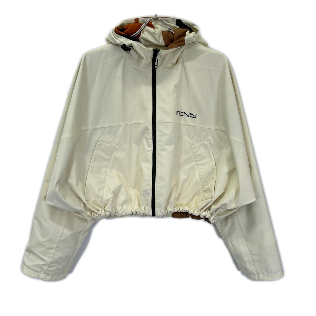 FENDI フェンディ FAN159 AQBP F1NY8 ベージュ×エクリュ系 リバーシブル ウィンドブレーカー ジャケット ジャケット