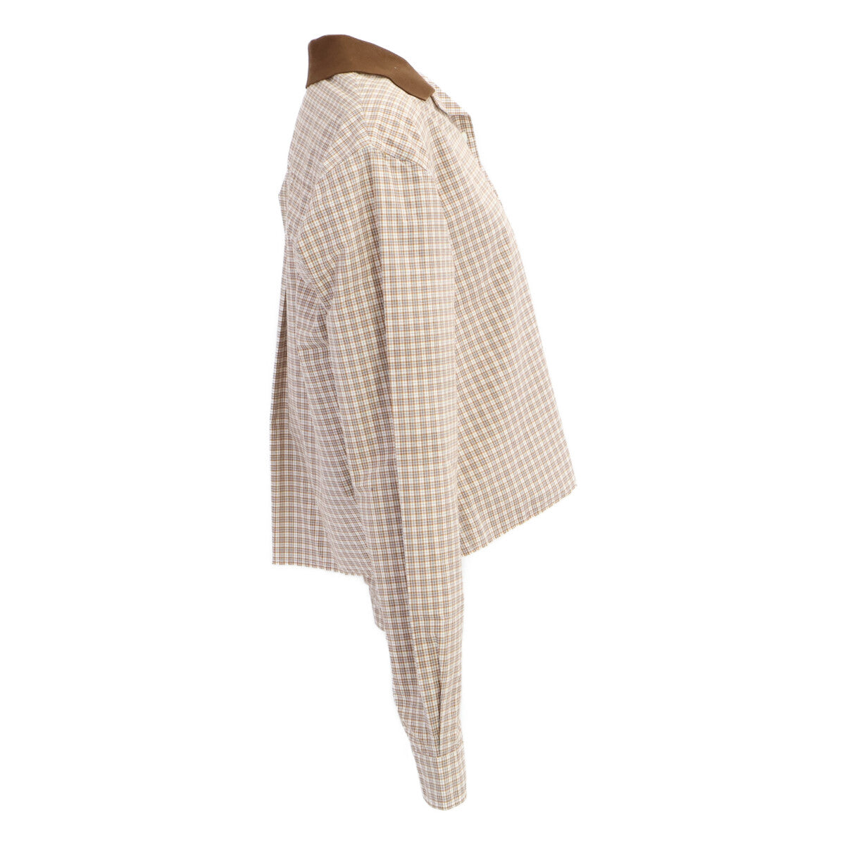 MIUMIU ミュウミュウ 【国内正規/24年製】MK1924 チェック 長袖ブラウス トップス