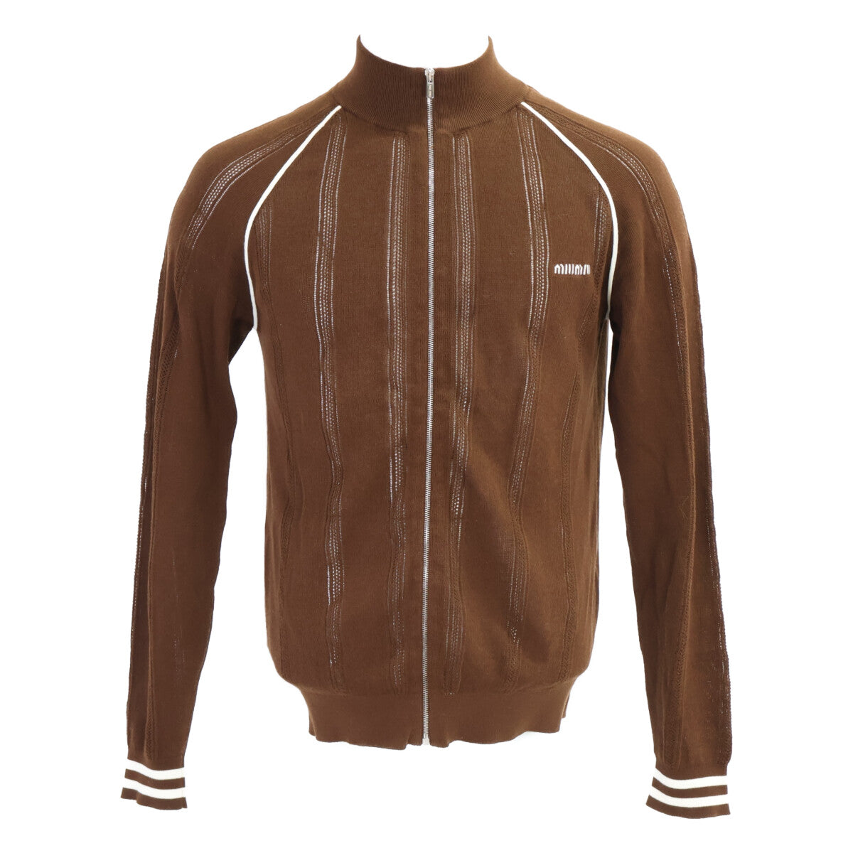 MIUMIU ミュウミュウ 【美品/国内正規/25SS】MMF974 コットン ニットカーディガン トップス