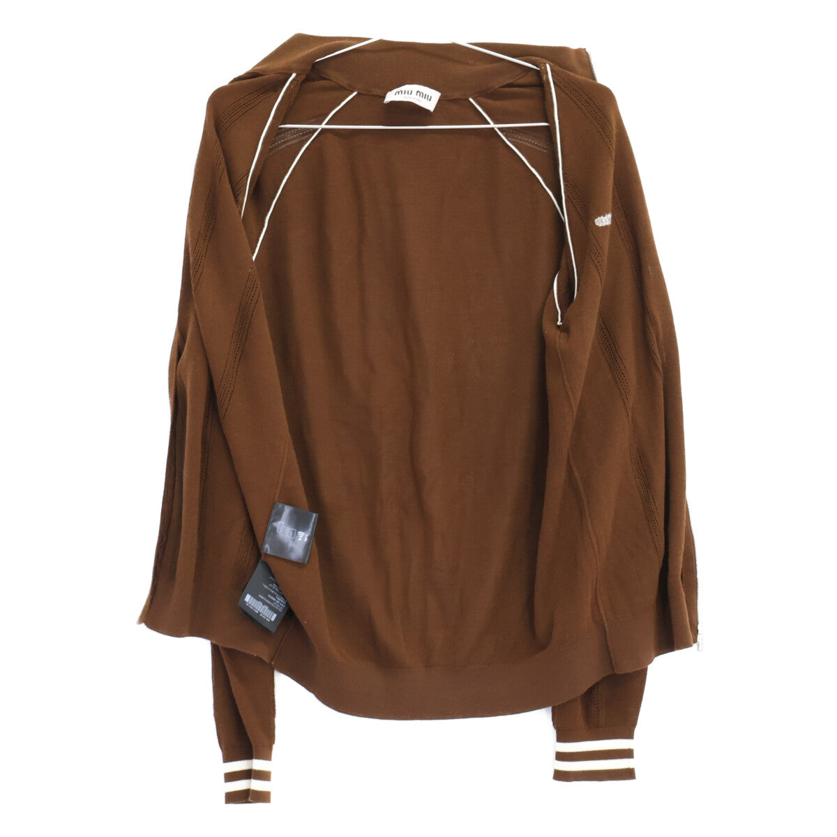 MIUMIU ミュウミュウ 【美品/国内正規/25SS】MMF974 コットン ニットカーディガン トップス