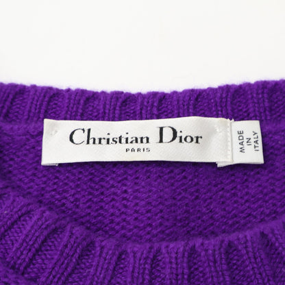 DIOR ディオール 【新品同様/国内正規】344S98AM003 ロゴ カシミヤ 半袖ニットセーター トップス