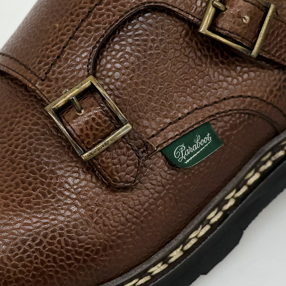 Paraboot パラブーツ 美品 WILLIAM MARCHE 2 ダブルモンク シューズ メンズ ブラウン 8 シューズ