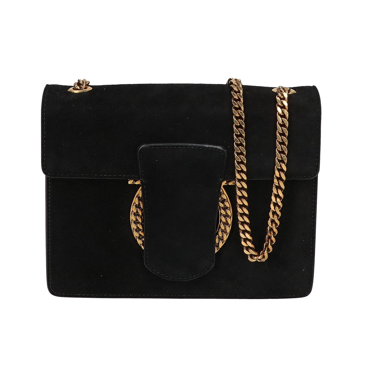 SalvatoreFerragamo サルバトーレフェラガモ 【美品】Thalia タリア スエード チェーン ショルダーバッグ