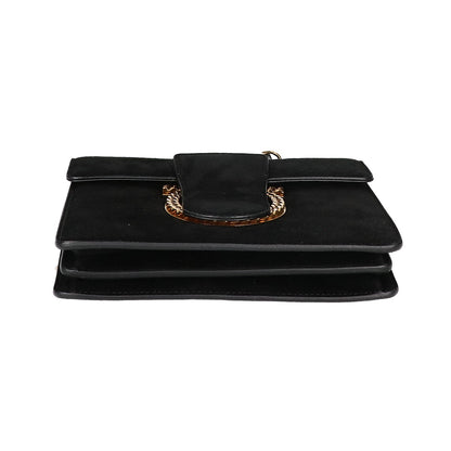 SalvatoreFerragamo サルバトーレフェラガモ 【美品】Thalia タリア スエード チェーン ショルダーバッグ