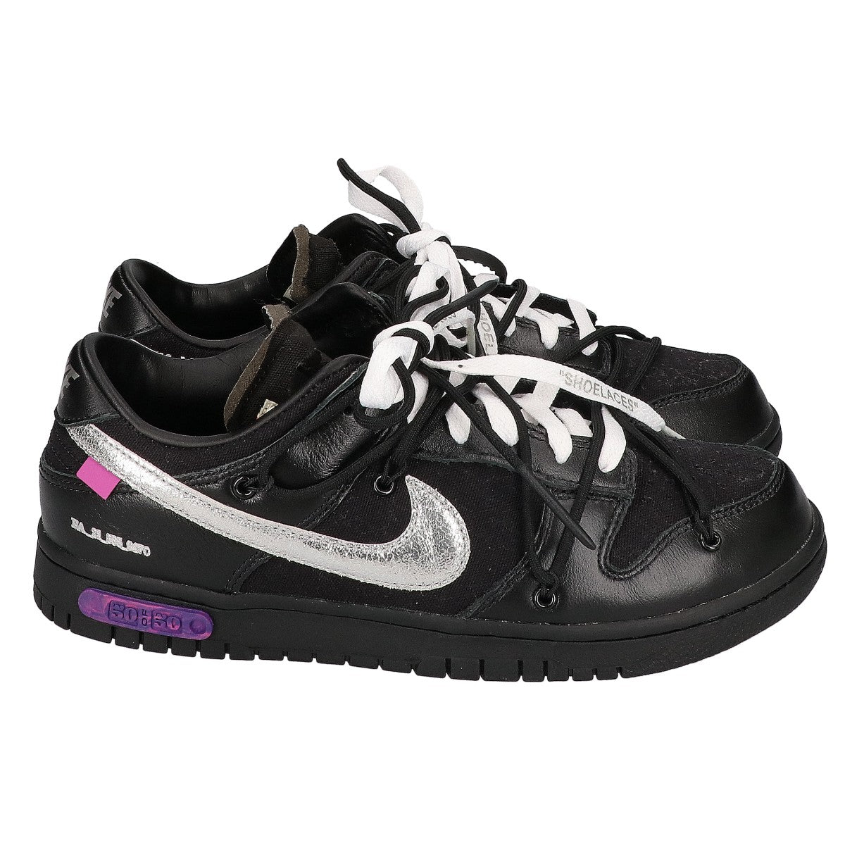 NIKE ナイキ ｘOff-White オフホワイト【新品同様】DM1602-001 Dunk Low 1 of 50 Lot.50 ダンクロー The 50 スニーカー シューズ