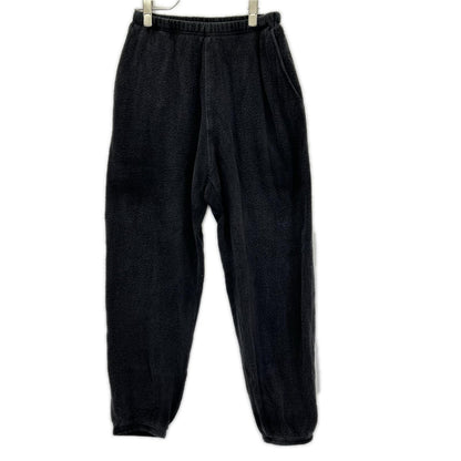 COMOLI コモリ 25AW C03-05013 ブラック シルク100 フリース ドローストリングパンツ ボトムス