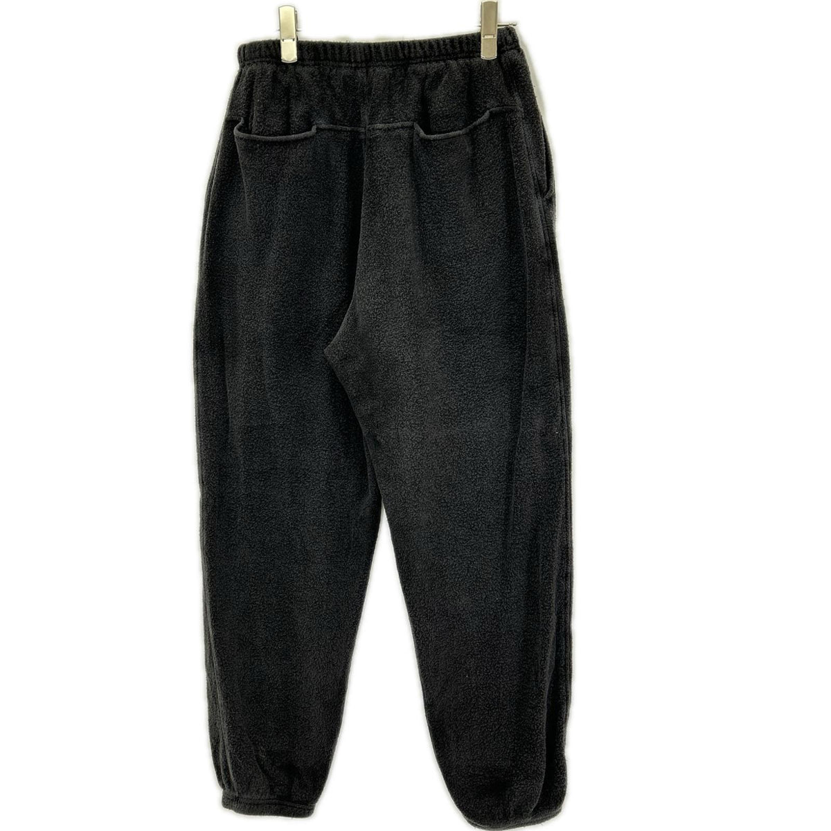 COMOLI コモリ 25AW C03-05013 ブラック シルク100 フリース ドローストリングパンツ ボトムス