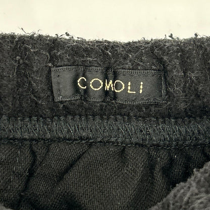 COMOLI コモリ 25AW C03-05013 ブラック シルク100 フリース ドローストリングパンツ ボトムス