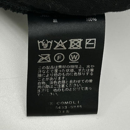 COMOLI コモリ 25AW C03-05013 ブラック シルク100 フリース ドローストリングパンツ ボトムス