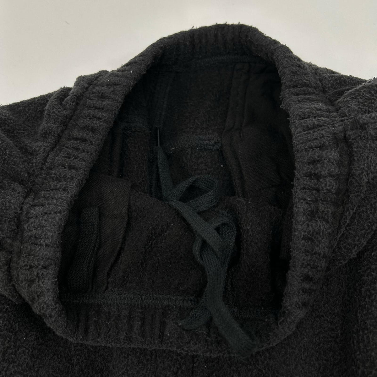 COMOLI コモリ 25AW C03-05013 ブラック シルク100 フリース ドローストリングパンツ ボトムス