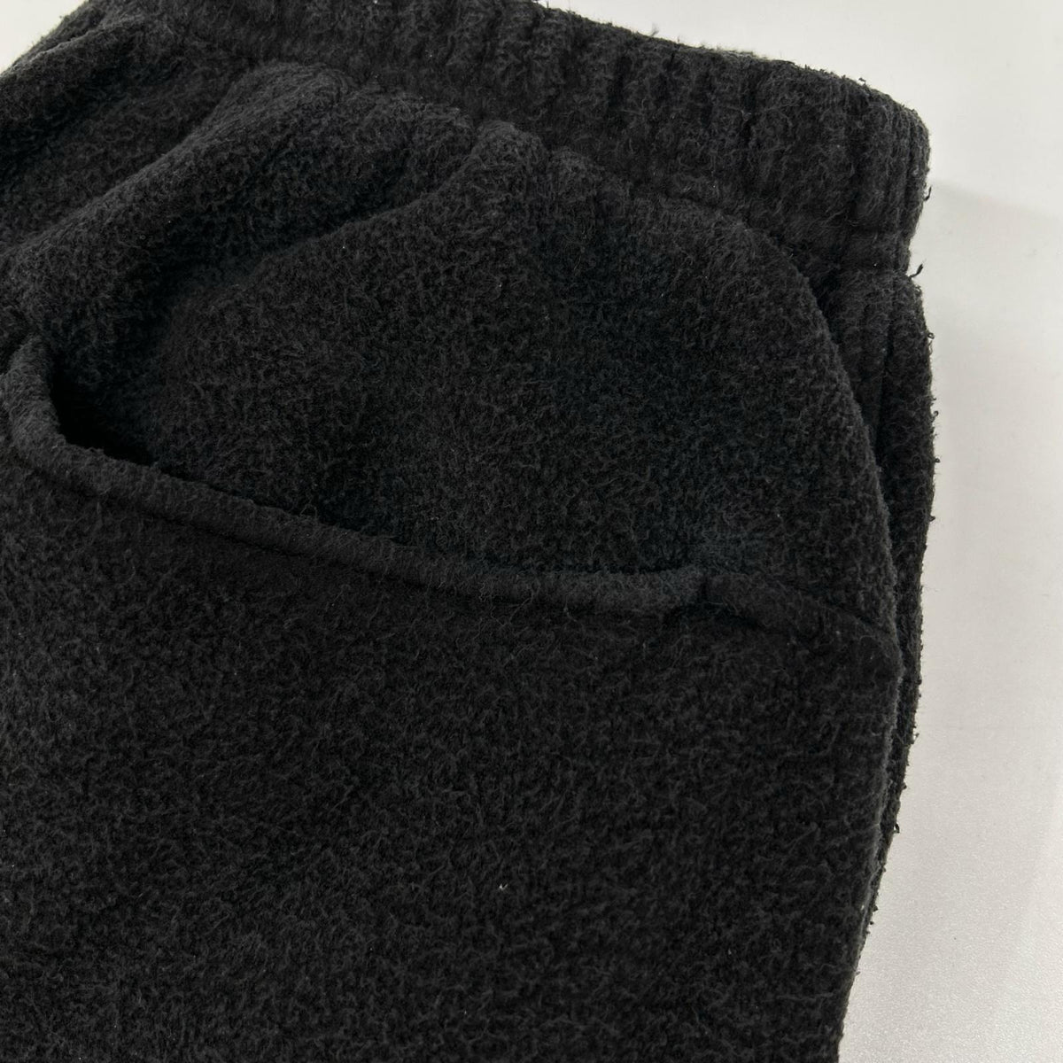 COMOLI コモリ 25AW C03-05013 ブラック シルク100 フリース ドローストリングパンツ ボトムス