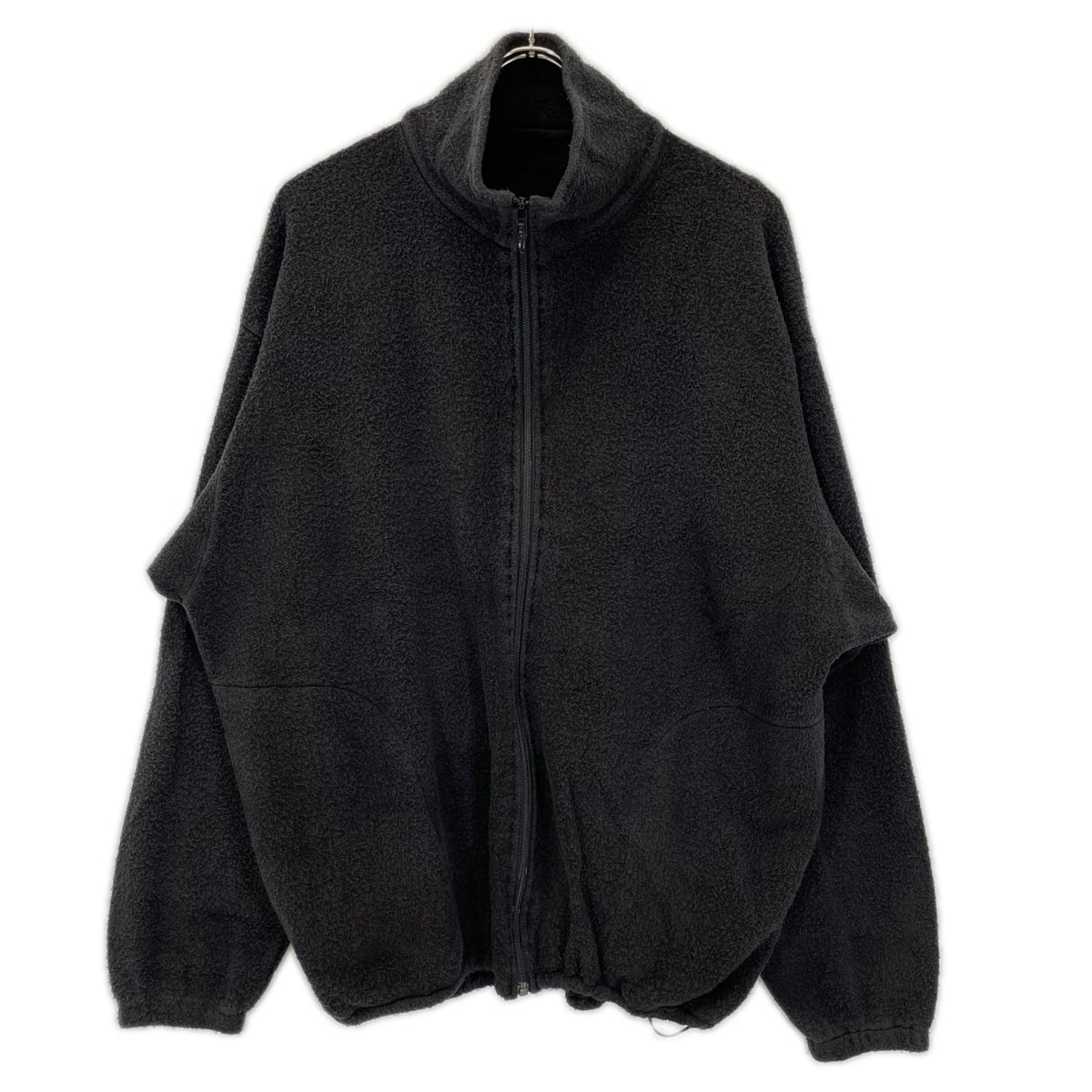 COMOLI コモリ 25AW C03-05011 ブラック シルク100 FLEECE ZIP JACKET フリースジップジャケット ジャケット