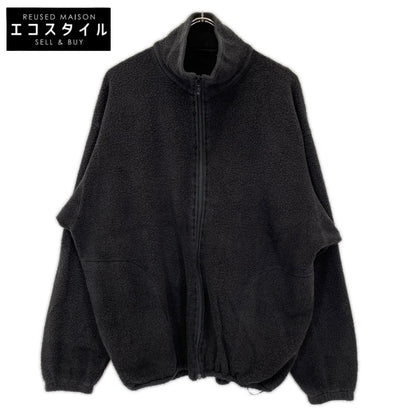 COMOLI コモリ 25AW C03-05011 ブラック シルク100 FLEECE ZIP JACKET フリースジップジャケット ジャケット