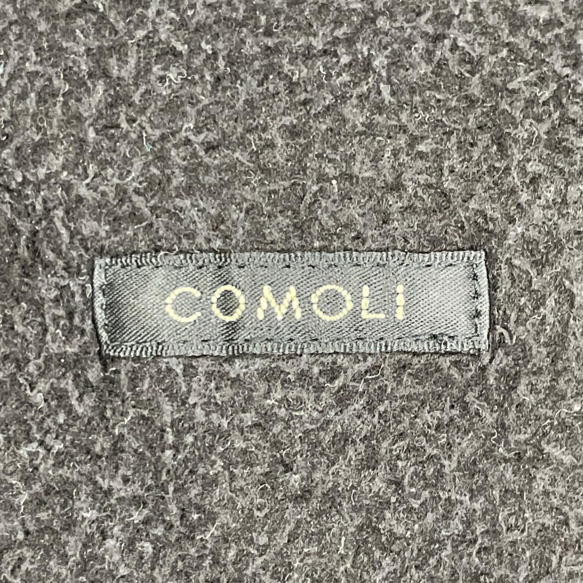 COMOLI コモリ 25AW C03-05011 ブラック シルク100 FLEECE ZIP JACKET フリースジップジャケット ジャケット