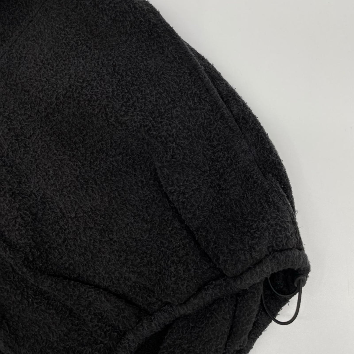 COMOLI コモリ 25AW C03-05011 ブラック シルク100 FLEECE ZIP JACKET フリースジップジャケット ジャケット