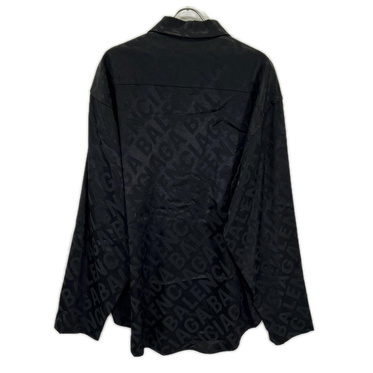 BALENCIAGA バレンシアガ 【HOMEWEAR】22年 681812 ブラック 長袖 総柄シャツ トップス