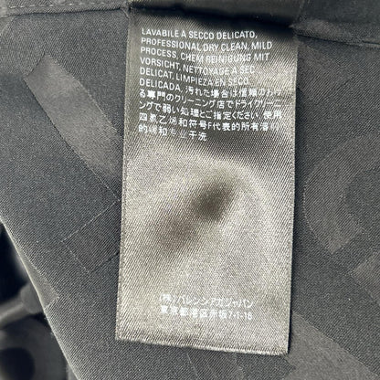BALENCIAGA バレンシアガ 【HOMEWEAR】22年 681812 ブラック 長袖 総柄シャツ トップス