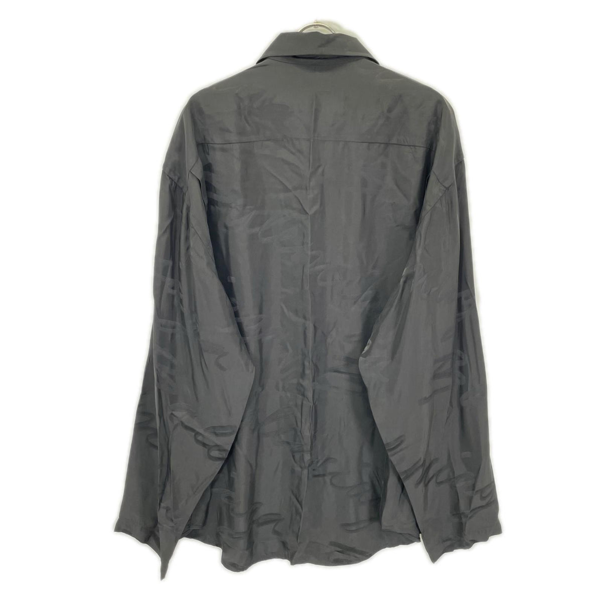 BALENCIAGA バレンシアガ 【HOMEWEAR】21年 681812 ブラック 長袖 総柄シャツ トップス
