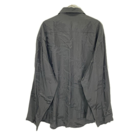 BALENCIAGA バレンシアガ 【HOMEWEAR】21年 681812 ブラック 長袖 総柄シャツ トップス