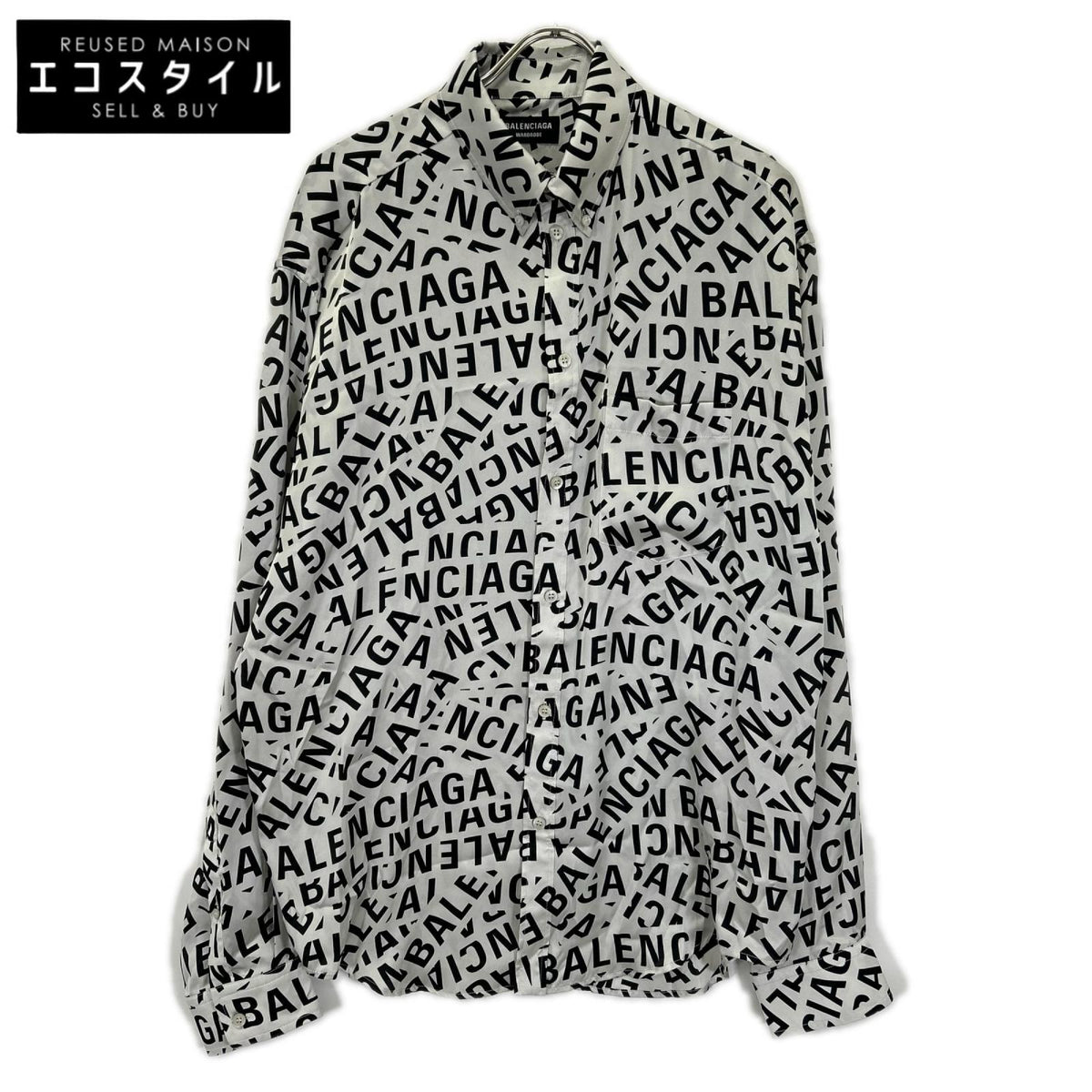 BALENCIAGA バレンシアガ 【WARDROBE】22年 662983 ホワイト 長袖シャツ トップス