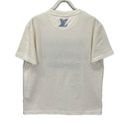 LOUIS VUITTON ルイヴィトン 26SS RM261MJ NPL HUY41W ホワイト エンブロイダリー シグネチャーTシャツ トップス