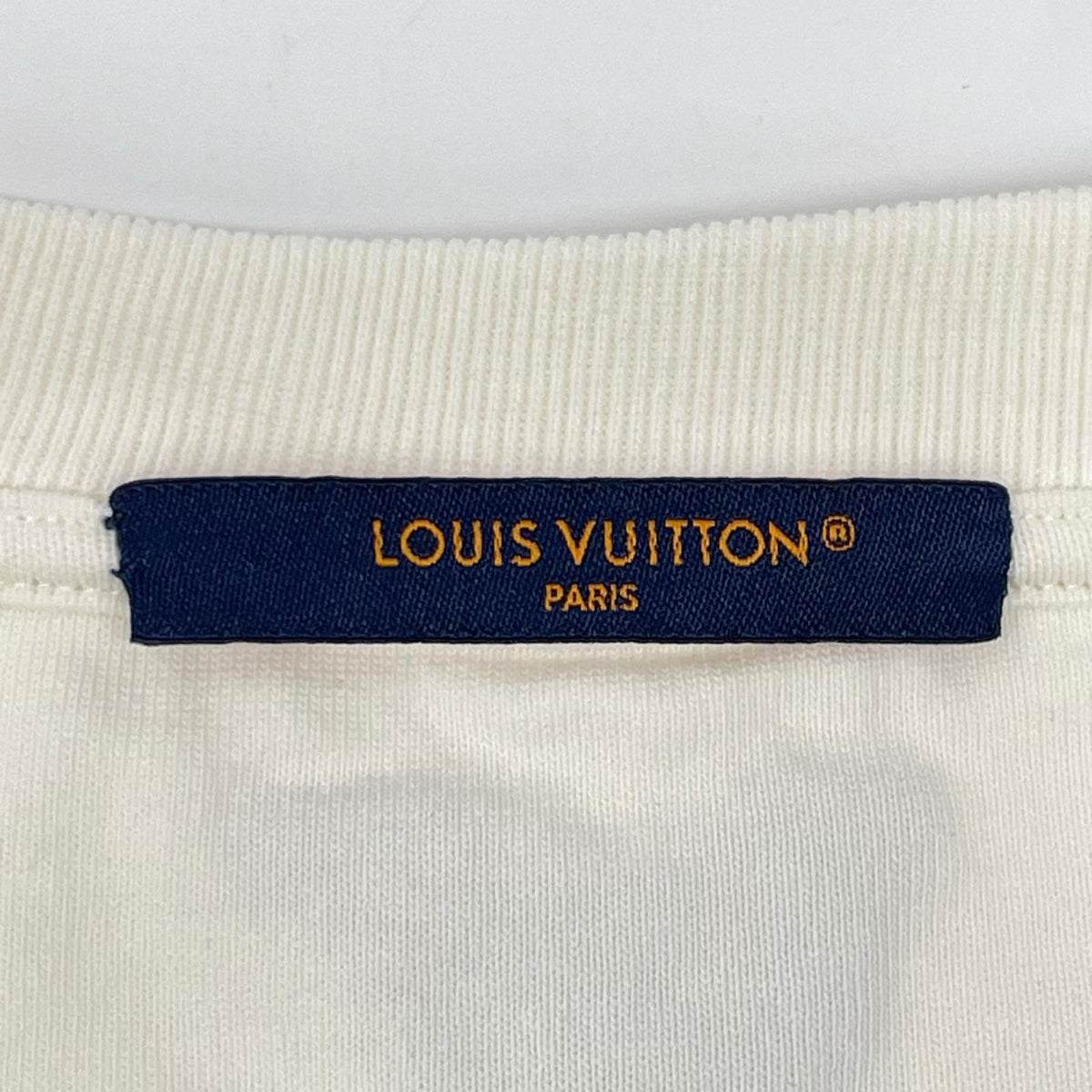 LOUIS VUITTON ルイヴィトン 26SS RM261MJ NPL HUY41W ホワイト エンブロイダリー シグネチャーTシャツ トップス