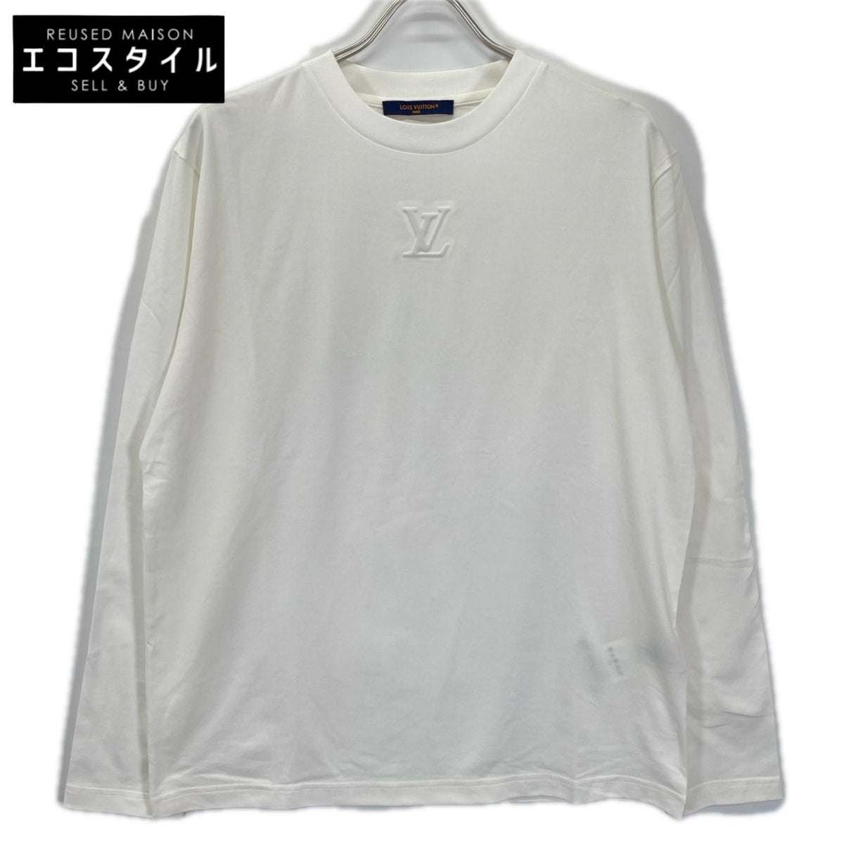 LOUIS VUITTON ルイヴィトン 25SS RM251Q NPG HSY43W エンボス LV ロゴ ロングスリーブ Tシャツ トップス