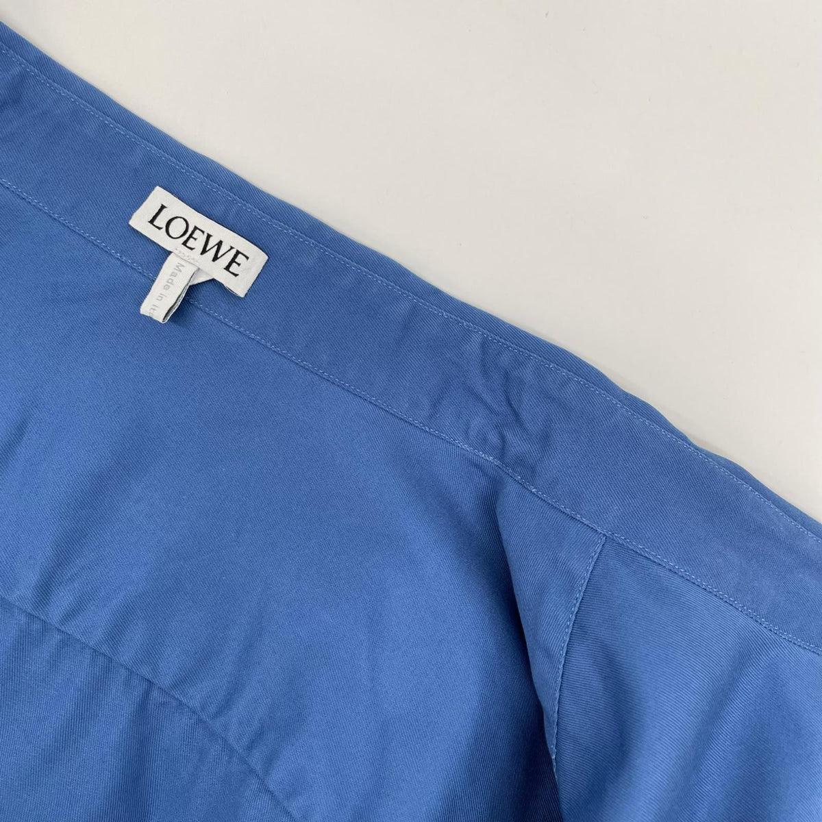 LOEWE ロエベ H526Y05X82 ブルー アナグラム ポケットシャツ トップス