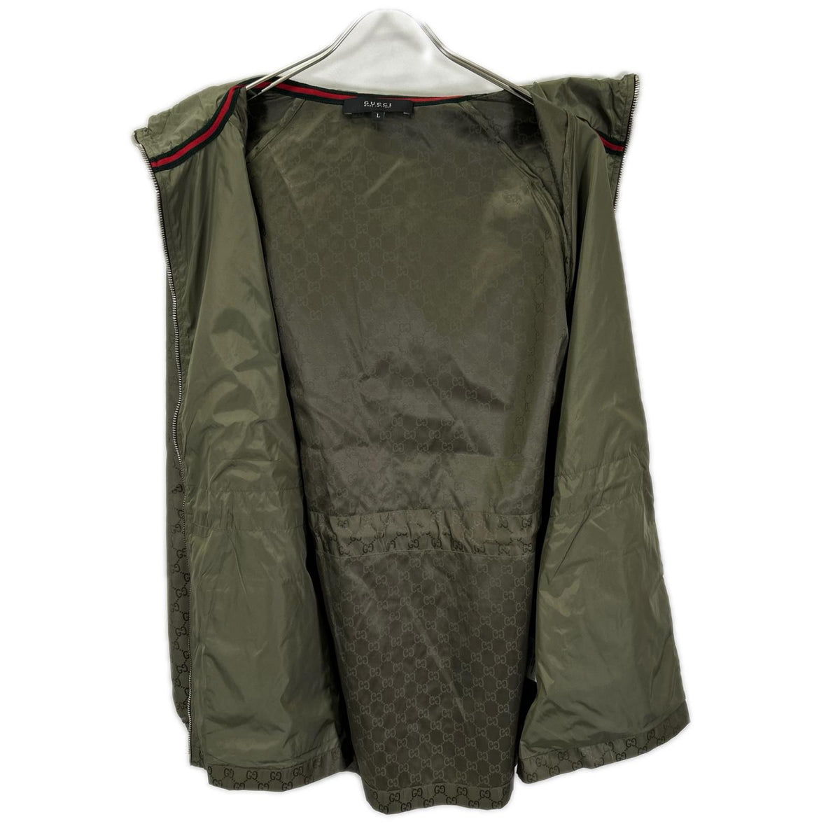 GUCCI グッチ 259342 カーキ グリーン GG ナイロンジャケット ジャケット