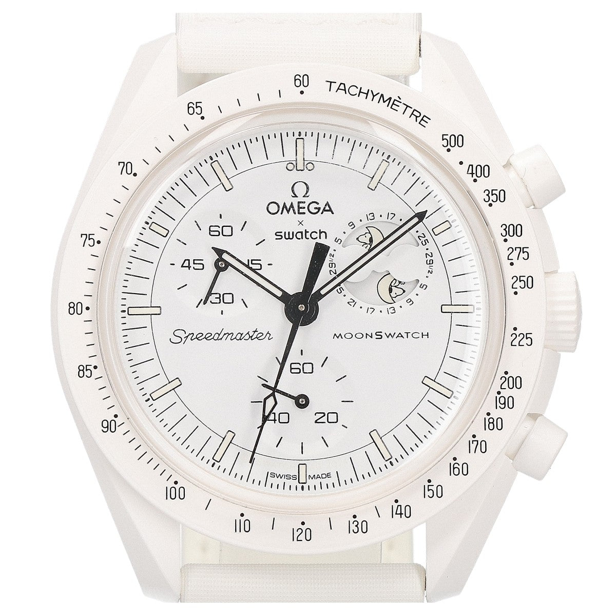 Swatch スウォッチ x OMEGA オメガ SO33W700 Moonswatch MISSION TO THE MOONPHASE Snoopy スヌーピー ムーンフェイズ 腕時計