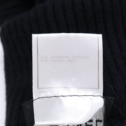CHANEL シャネル 【国内正規】99A P13864V00681 ココマーク カシミヤ混 リブニット タートルネック ノースリーブロング ワンピース