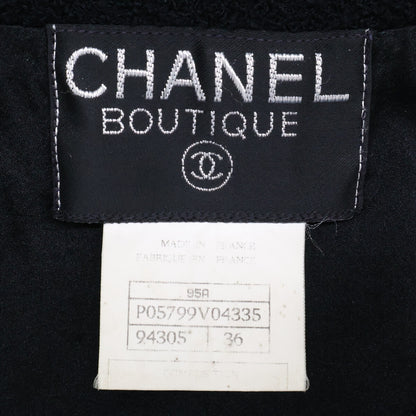 CHANEL シャネル 【国内正規】95A P05799V04335 ココマークボタン ツイード ダブルブレスト ジャケット ジャケット