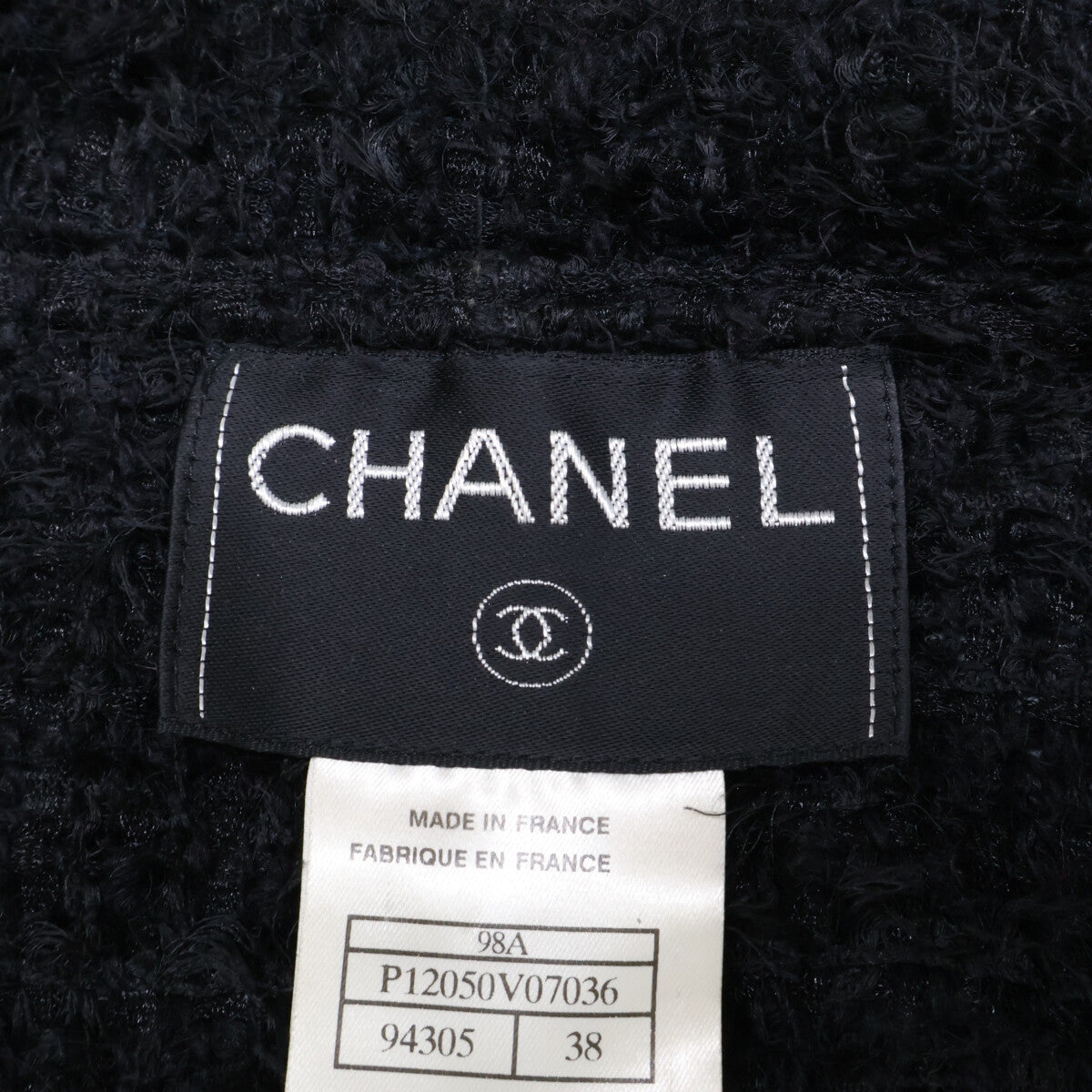 CHANEL シャネル 98A P12050V07036 ココマークボタン モヘア混 ツイードジャケット ジャケット