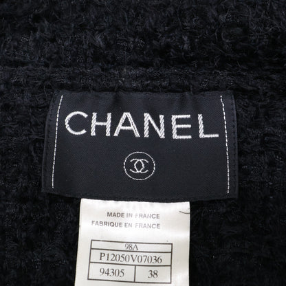 CHANEL シャネル 98A P12050V07036 ココマークボタン モヘア混 ツイードジャケット ジャケット