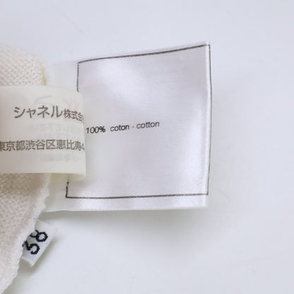 CHANEL シャネル 【国内正規】00S P15734V00761 ココマーク コットン ノースリーブ ニットセーター トップス
