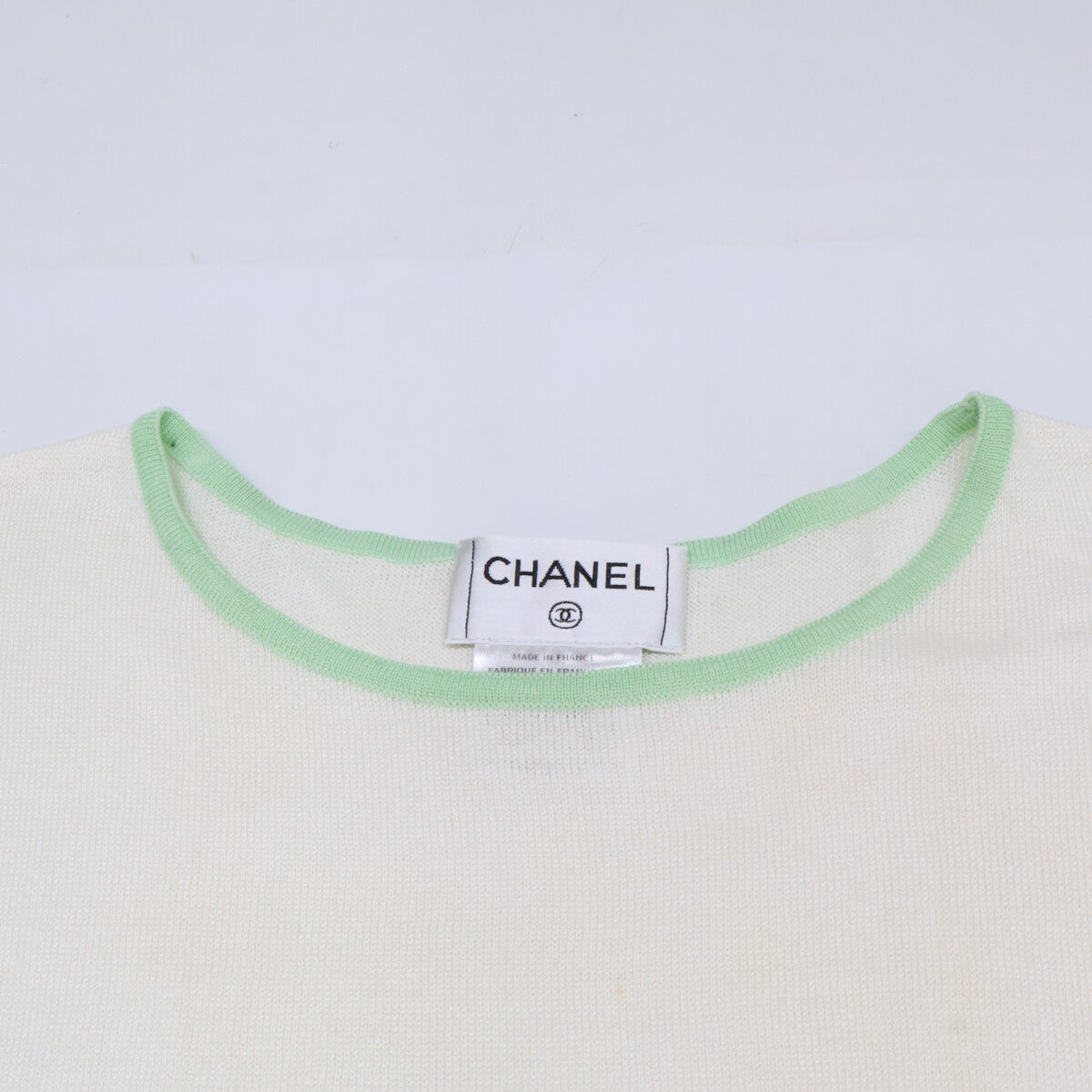CHANEL シャネル 【国内正規】00S P15734V00761 ココマーク コットン ノースリーブ ニットセーター トップス