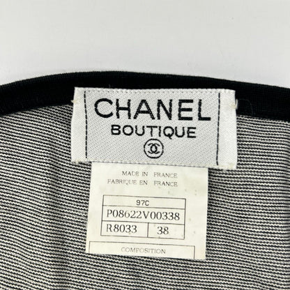 CHANEL シャネル 97C P08622V00338 ココマーク ボーダー 半袖Tシャツ トップス