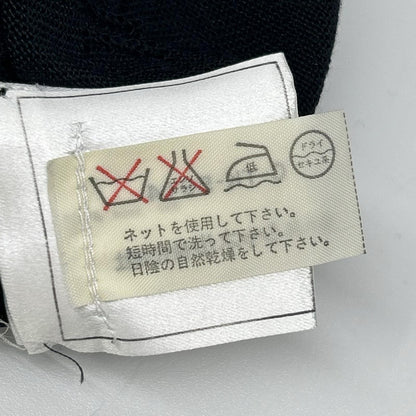 CHANEL シャネル 98P P10657V00452 ブラック 透かし編み ココマーク シルクニットカットソー Tシャツ トップス