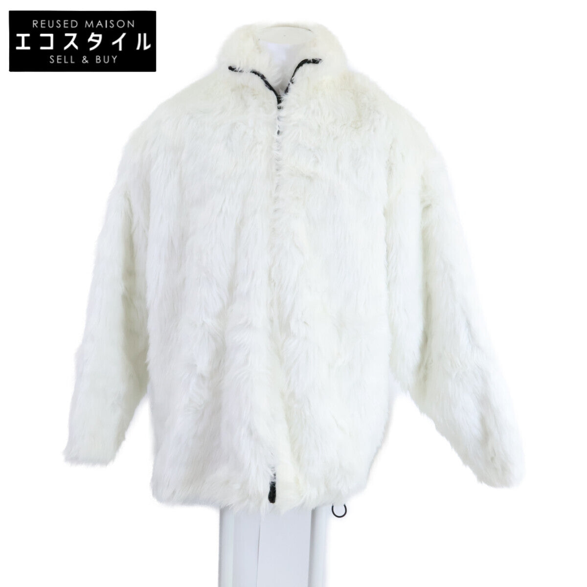 BALENCIAGA バレンシアガ 【美品/国内正規】721789 Back BB Fur Coat Jacket バックロゴ エコファー コート ジャケット