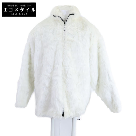 BALENCIAGA バレンシアガ 【美品/国内正規】721789 Back BB Fur Coat Jacket バックロゴ エコファー コート ジャケット