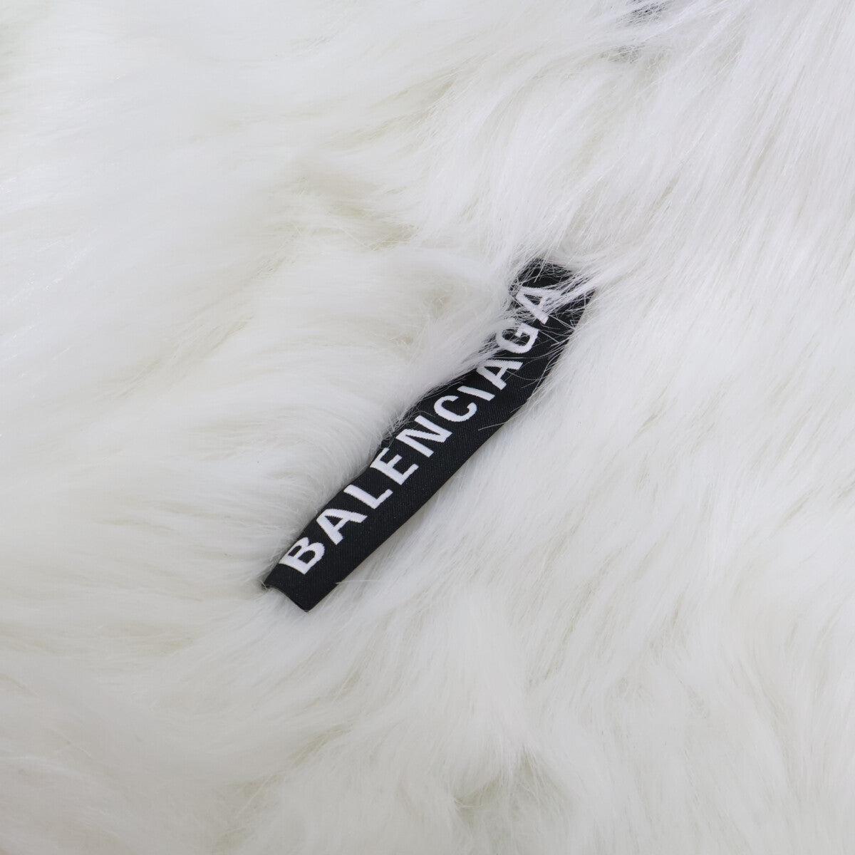 BALENCIAGA バレンシアガ 【美品/国内正規】721789 Back BB Fur Coat Jacket バックロゴ エコファー コート ジャケット