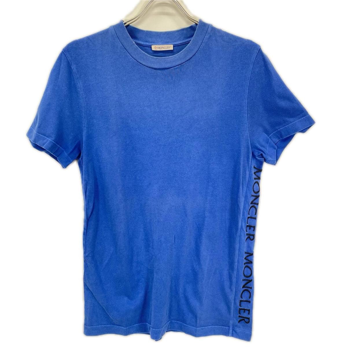 MONCLER モンクレール 19年 ブルー MAGLIA T-SHIRT サイドロゴ Tシャツ トップス