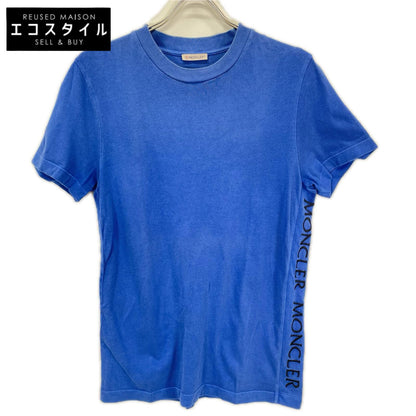 MONCLER モンクレール 19年 ブルー MAGLIA T-SHIRT サイドロゴ Tシャツ トップス