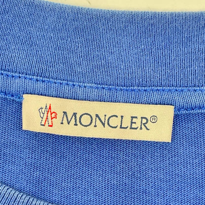 MONCLER モンクレール 19年 ブルー MAGLIA T-SHIRT サイドロゴ Tシャツ トップス