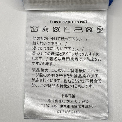 MONCLER モンクレール 19年 ブルー MAGLIA T-SHIRT サイドロゴ Tシャツ トップス